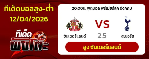 ซันเดอร์แลนด์ vs สเปอร์ส