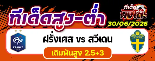 ฝรั่งเศส vs สวีเดน